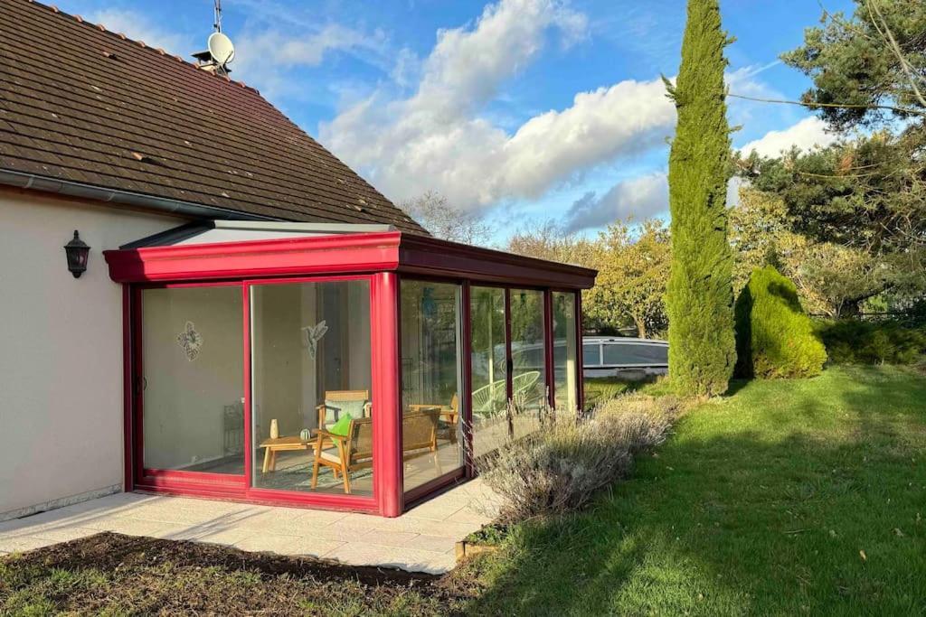 Gite 3 Etoiles Les Gourlines Avec Balneo, Veranda, Piscine Et Garage Avermes Extérieur photo