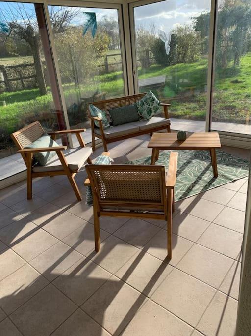 Gite 3 Etoiles Les Gourlines Avec Balneo, Veranda, Piscine Et Garage Avermes Extérieur photo