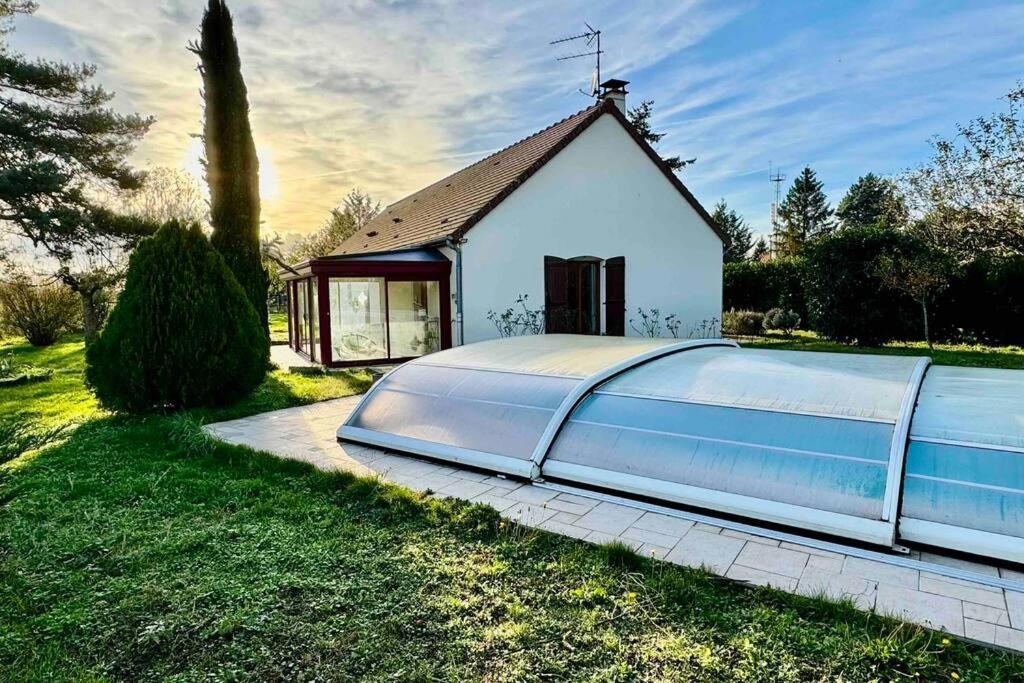 Gite 3 Etoiles Les Gourlines Avec Balneo, Veranda, Piscine Et Garage Avermes Extérieur photo