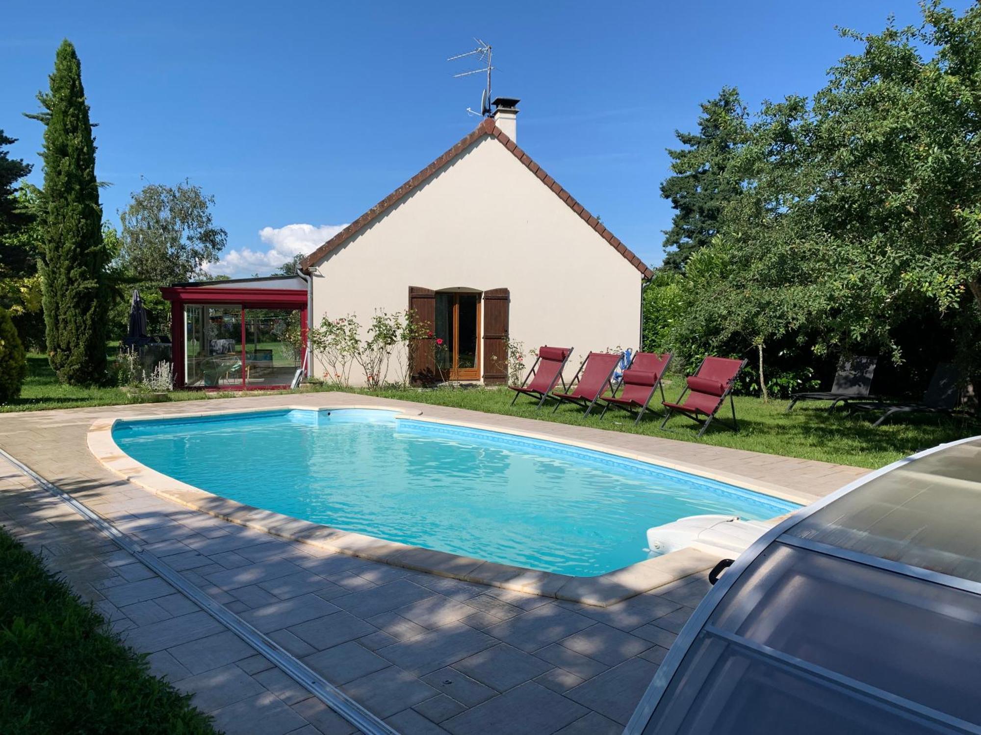 Gite 3 Etoiles Les Gourlines Avec Balneo, Veranda, Piscine Et Garage Avermes Extérieur photo